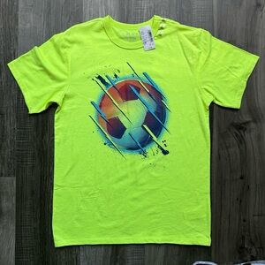 Boys Soccer Graphic Tee Size L (10/12) NWT